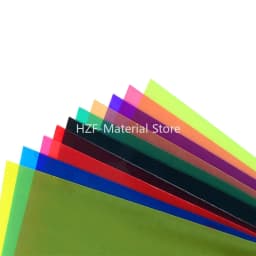 5/10Pcs 210x297mm A4 Colored Transparent PVC Plastic Sheet Thick 0.3mm 0.5mm Matte PP Sheet Material