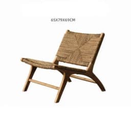 rattan, single, leisure, solid wood, backrest, balcony, homestay, log, homestay, living room, recliner, chair