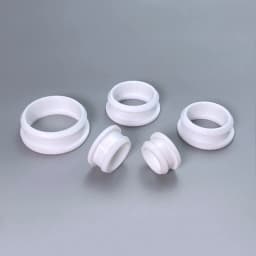 4.5mm~30mm White Silicone Rubber Snap-on Hollow Hole Plug Coil Inverted Buckle Through-hole Protective Plug