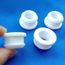 4.5mm~30mm White Silicone Rubber Snap-on Hollow Hole Plug Coil Inverted Buckle Through-hole Protective Plug
