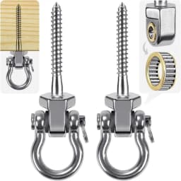 EYFL-Heavy Duty Swing Hangers With Bearings,2-Pack Stainless Steel Porch Swing Hardware For Patio & Playground