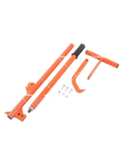 Red Log Stand Log Rack Stainless Steel Heavy Duty Red Sawhorse Sawing Trestle Woodworking Tool