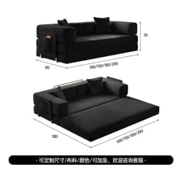HYS- sponge compression bed corduroy all-in-one dual-use sofa bed
