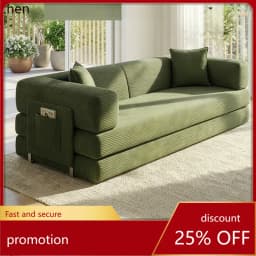 HYS- sponge compression bed corduroy all-in-one dual-use sofa bed