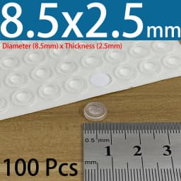 PVC Translucent Rubber Bumper Feet, Self-Adhesive Transparent Pads For Furniture, Cabinet Door Silicone Buffer Stopper