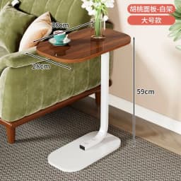 Adjustable Height Bedside Table Mobile Lift-Top Coffee Multifunctional Nesting Side Compact Bedroom Nightstand Lightweight