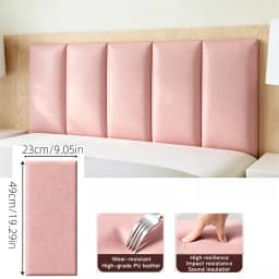 Self Adhesive Anti-Collision Wall Cushion Thickened Foam Soft Bag for Bedroom Headboard, Tatami Background Wall Protection Panel