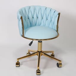 Luxury Makeup Chair with Adjustable Height, Swivel Vanity Stool for Bedroom Salon