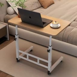 Height Adjustable Rolling Computer Desk Bedside Standing Folding Side Table Portable Commercial Escritorio De Oficina Furniture