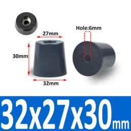 Black Rubber Machine Feet Pad Table Chairs Height Adjustable Shock Pad With Gasket