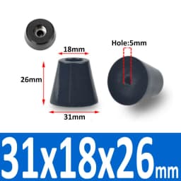 Black Rubber Machine Feet Pad Table Chairs Height Adjustable Shock Pad With Gasket