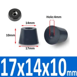 Black Rubber Machine Feet Pad Table Chairs Height Adjustable Shock Pad With Gasket