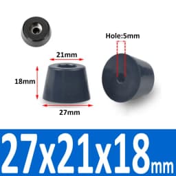 Black Rubber Machine Feet Pad Table Chairs Height Adjustable Shock Pad With Gasket