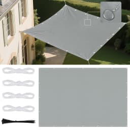 Waterproof Shade Sail with Grommets Tent Tarp Cover Sunshade Cloth Awning Canopy for Outdoor Garden Patio Camping Hiking Shelter