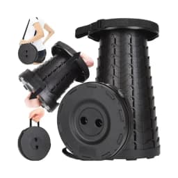 Collapsible Compact Stool Load Bearing Portable Camping Seat Ultra Light Hiking Fishing Outdoor Activities Bus Subway Commuting