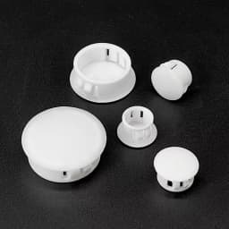 White Plastic Hole Plug Snap On Plug Furniture Door And Window Decoration Dust Cover 5mm~100mm