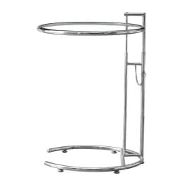 Transparent Glass Table Creative Lift Coffee Table Simple Sofa Table Nordic C-shaped Tables Geometric Round Tables