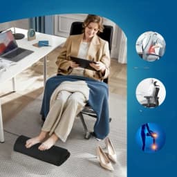 Memory Foam Office Foot Stool & Under Desk Footrest Leg Elevation Pillow for Gaming & Home Office 1/2pcs