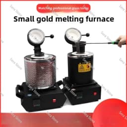 1-3KG Digital Gold Melting Furnace Machine with Mesh for Heating Casting Refining Metals Gold Silver Jewelry Casting Tool 1100℃
