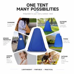 Pop Up Shower Tent Portable Privacy Tent Outdoor Camping Toilet Changing Room Waterproof Foldable Shelter With Carry Bag