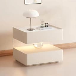 Smart Charging Nightstand Modern Organizer Decor Drawers Bedroom Mobile Bedside Table Storage Mesitas De Noche Hotel Furniture