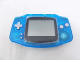 Game Boy Premium GBA Custom Transparent Blue Handheld Console with Original LCD Japanese Version