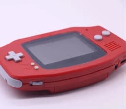 Game Boy Premium GBA Custom Transparent Blue Handheld Console with Original LCD Japanese Version