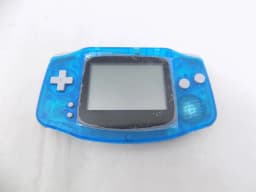 Game Boy Premium GBA Custom Transparent Blue Handheld Console with Original LCD Japanese Version