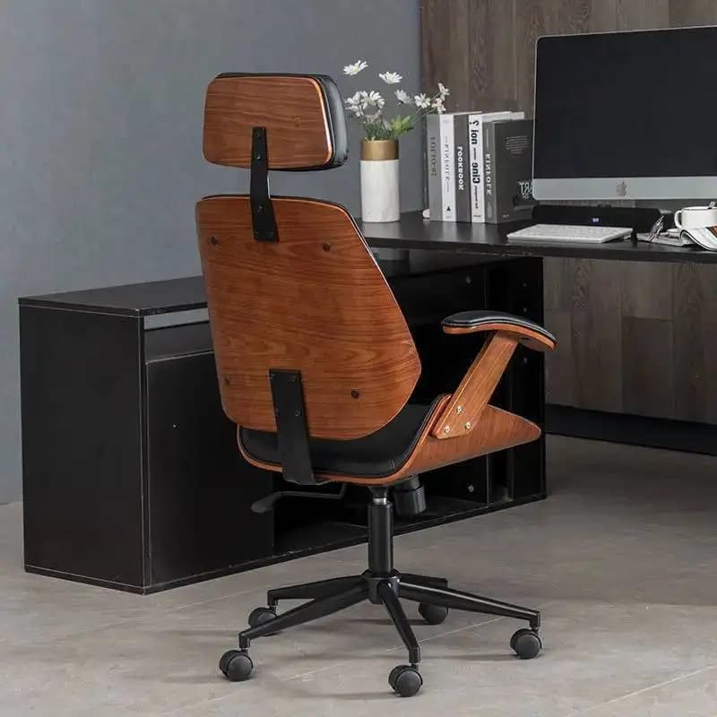 Office Computer Chair Home Comfortable Long-term Sitting Solid Wood Lift Swivel Chair Staff Office Boss Chair Study Chairs New