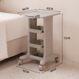 Beauty Salon Rolling Cart Mobile Skincare Instrument Trolley Multi-Tier Tool Organizer Drawer Heavy-Duty Cosmetic Storage Rack