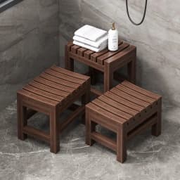 Bathroom Bathing Stool Solid Wood Stool Home-use Multi-functional Bathing Stool Non-Slip Stool Living Room Ottoman New Arrival