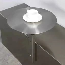 Modern Minimalist Stainless Steel Hang on Bar Table Compact Counter Space Saving Corner Desk for Cafe Shop Rustproof