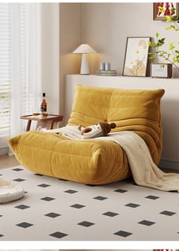 Living Room Bedroom Lovely Leisure Single Chair Reading Chair Balcony Rocking Chair Caterpillar Single Sofa Lazy Couch Tatami
