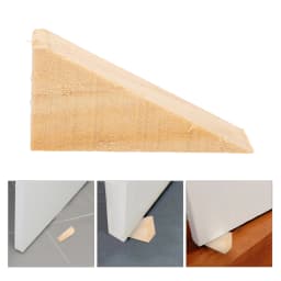 10pcs Wooden Stopper Wedges Solid Wood Anti-Slip Heavy Door Stoppers 6X2X3Cm For Tile Concrete Carpet Floor Block Non-