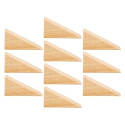 10pcs Wooden Stopper Wedges Solid Wood Anti-Slip Heavy Door Stoppers 6X2X3Cm For Tile Concrete Carpet Floor Block Non-