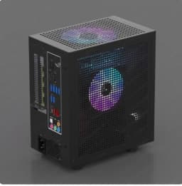GEEEK M21 / M31 Mini ITX Computer Case, Supports 120mm AIO Liquid Cooler, Low-Profile GPU and 1U Flex ATX PSU, Compact Small