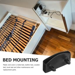 20Pcs Bed Slat Holders End Caps Plastic Replacement Parts for Wooden Metal Beds Furniture Accessories Secure Slat Fixing