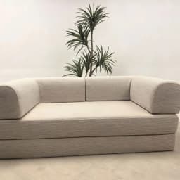 Air Compression Deformable Modern Style Flannel Modular Sofa Fabric Couch for Living Room Sectional Composable Sofa Bed