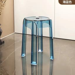 Cost-effective Light Luxury Crystal High-Footed Stool, High-Quality Living Room and Dining Room Spare Transparent Bench