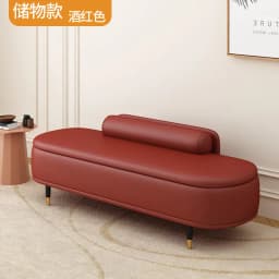Light Luxury Shoe Bench with Backrest - Ottoman for Bedroom End, Storage Stool for Cloakroom, Long Sofa Bench for Boutique