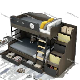 2025 new solid wood high and low bed, bunk bed 1.2/1 meters