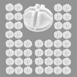 40Pcs Wire Cube Connectors Plastic Storage Cube Connector Wire Grid Cube Organizer Connector for Modular Closet Storage Shelving
