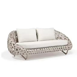 Outdoor Modern Sofa Bed for Garden Hotel & Terrace Use-Simple Design Pre-packed