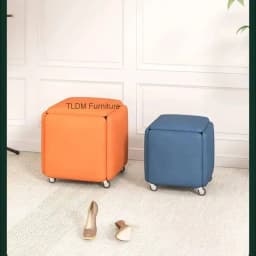 modern Creative 5 in 1 Sofa Stool Nordic Living Room Furniture Home Rubik's Cube Combination Fold Stool Iron Storage Ottomans y