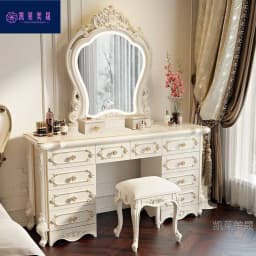 Hxl vanity table - all-in-one multifunctional makeup desk with storage for bedroom
