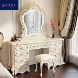 Hxl vanity table - all-in-one multifunctional makeup desk with storage for bedroom