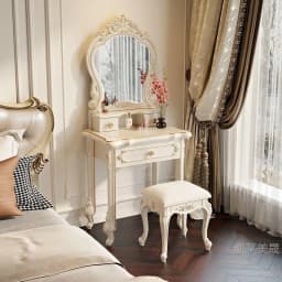Hxl vanity table - all-in-one multifunctional makeup desk with storage for bedroom