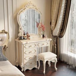 Hxl vanity table - all-in-one multifunctional makeup desk with storage for bedroom