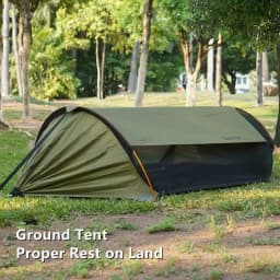 3-in-1 Outdoor Sunshade Mosquito Net Hammock, Silver-Coated Sun-Protection Camping Mosquito-Proof Hammock
