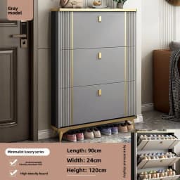 Ultra Thin Shoe Cabinet Modern Flip Door Shoe Storage Cabinet Large Capacity Entrance Organizer Slim Hallway Furniture HomeDecor
